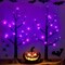 Tabletop Halloween Black Tree with Timer for Lighted Halloween Decorations Indoor Home Mantel Holiday Party Light up Halloween Decor (Purple 2 PK)